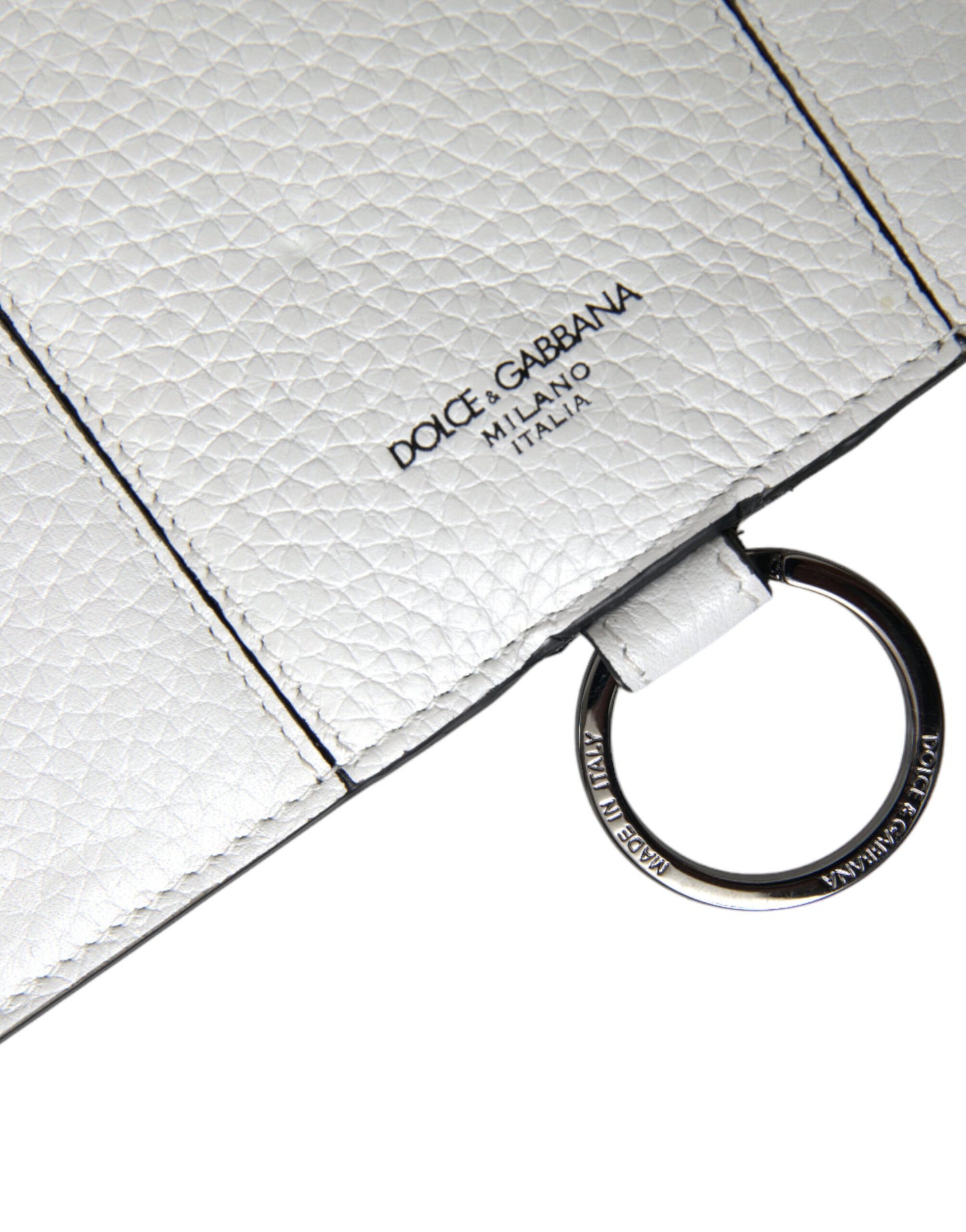 Elegant White Leather Crossbody Cardholder