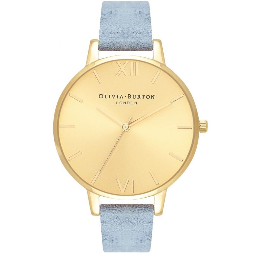 Blue Leather Leather Watch