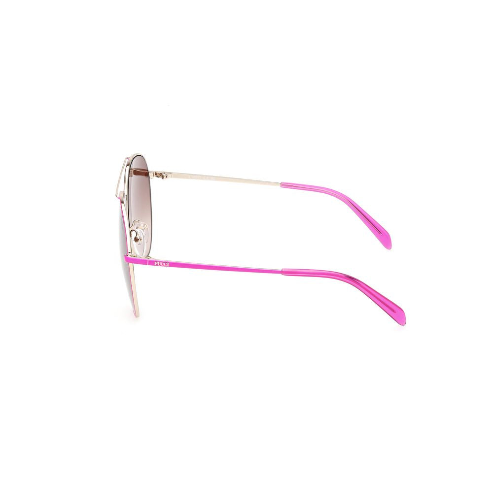 Multicolor Metal Sunglasses