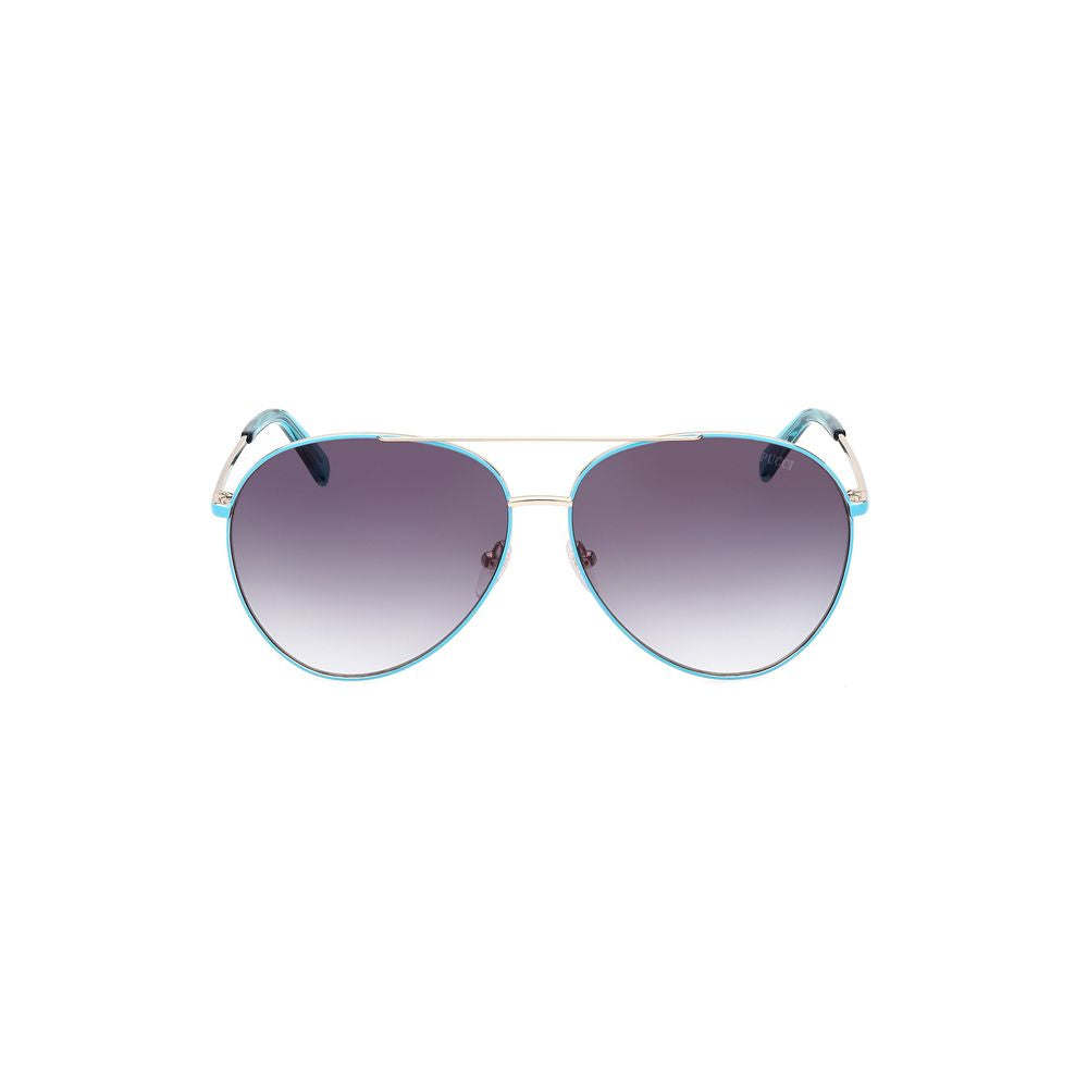 Brown Metal Sunglasses
