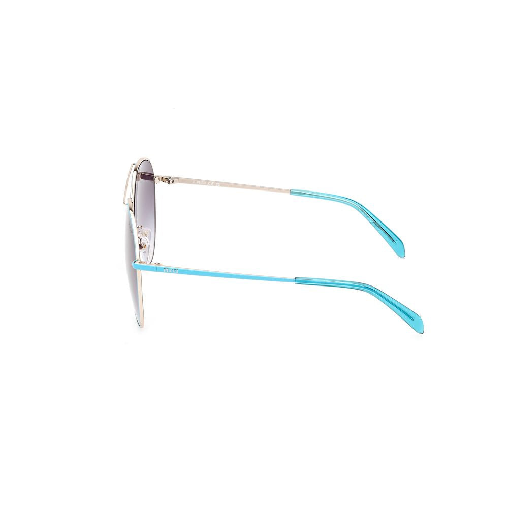 Brown Metal Sunglasses