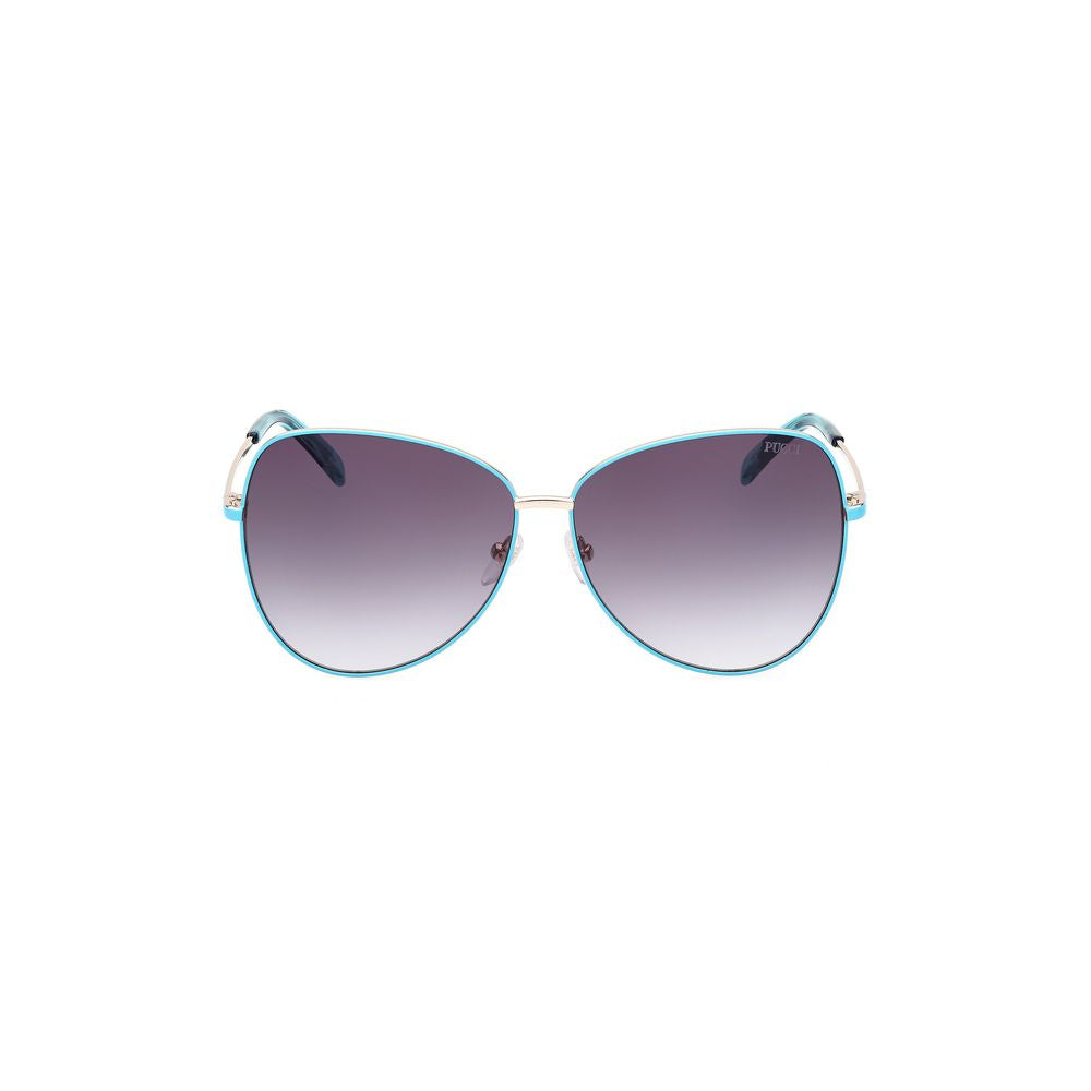 Brown Metal Sunglasses