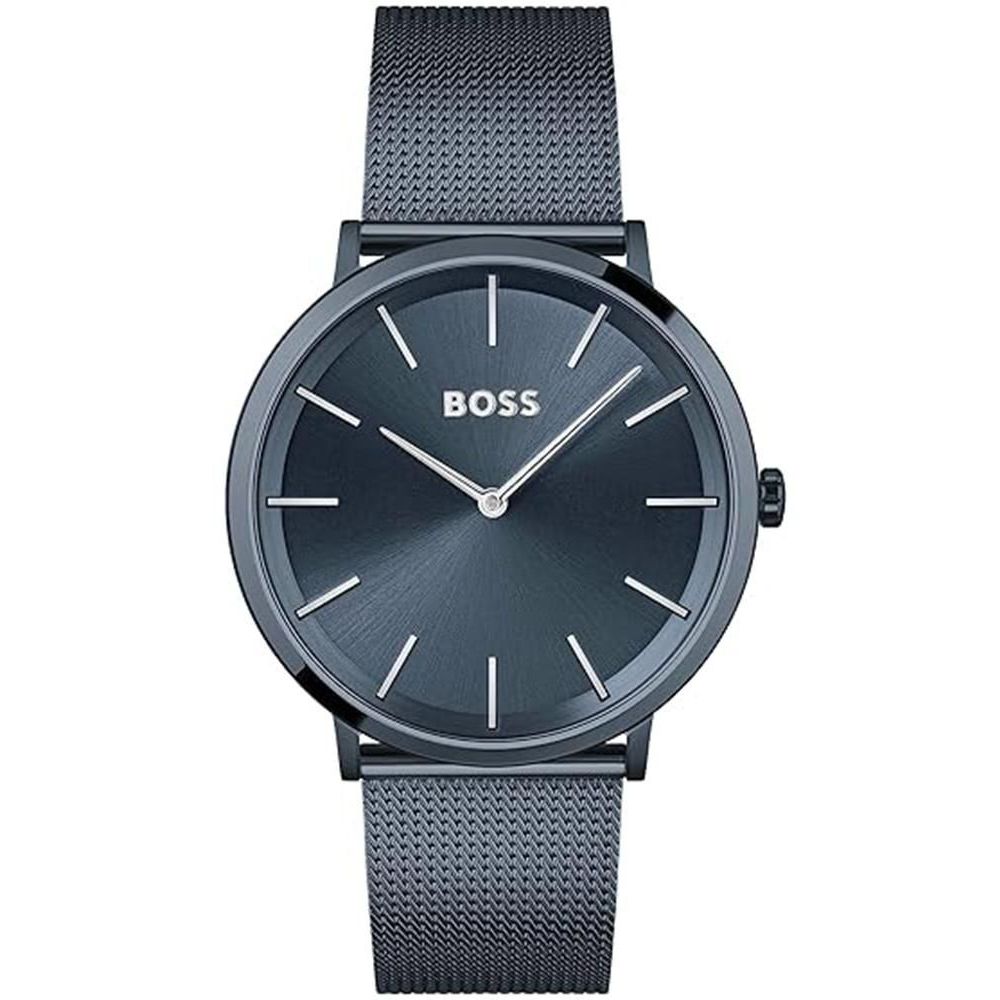 Blue Stainless Steel Watch