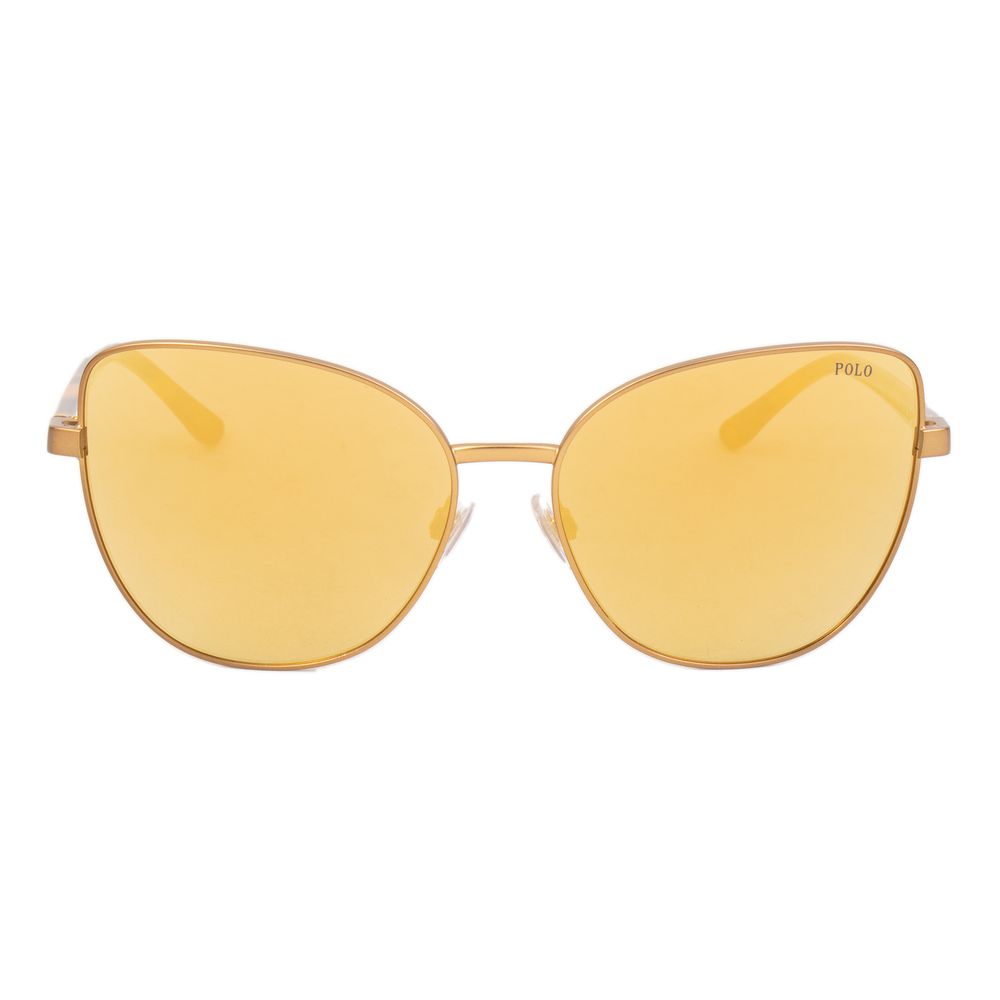 Brown Metal Sunglasses