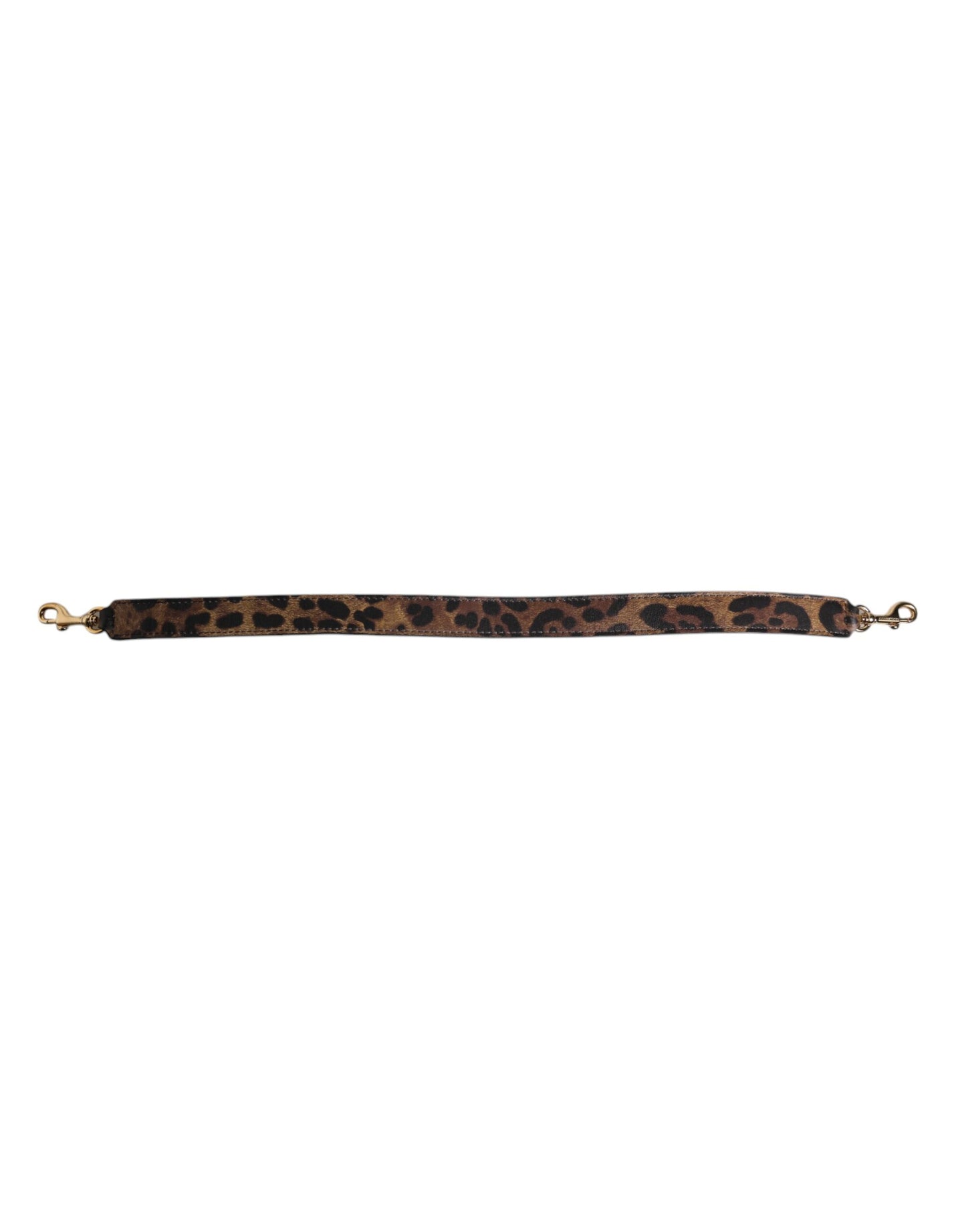 Brown Leopard Calf Leather Bag Shoulder Strap