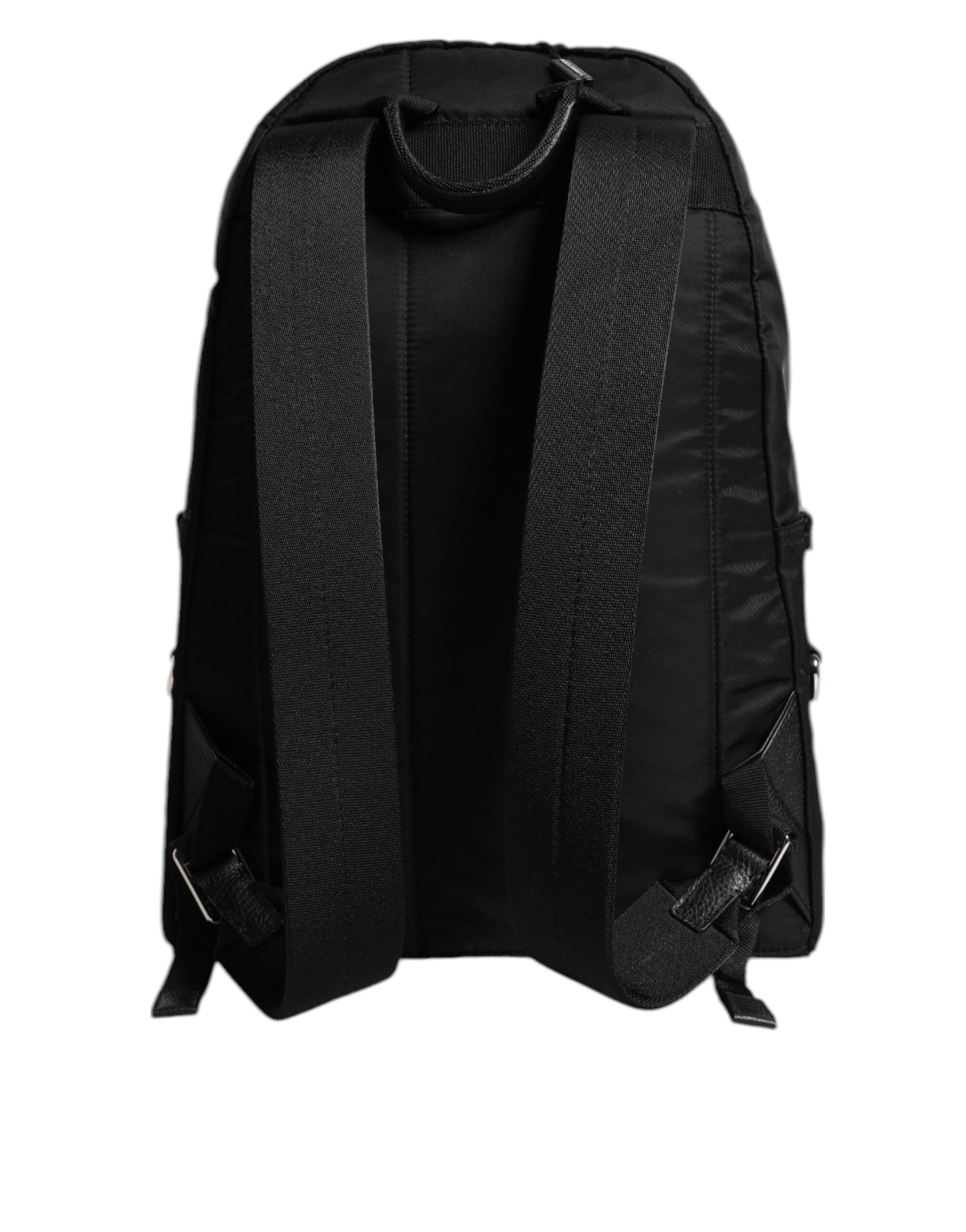 Black Nylon DG Crown Embellished Backpack VULCANO Bag
