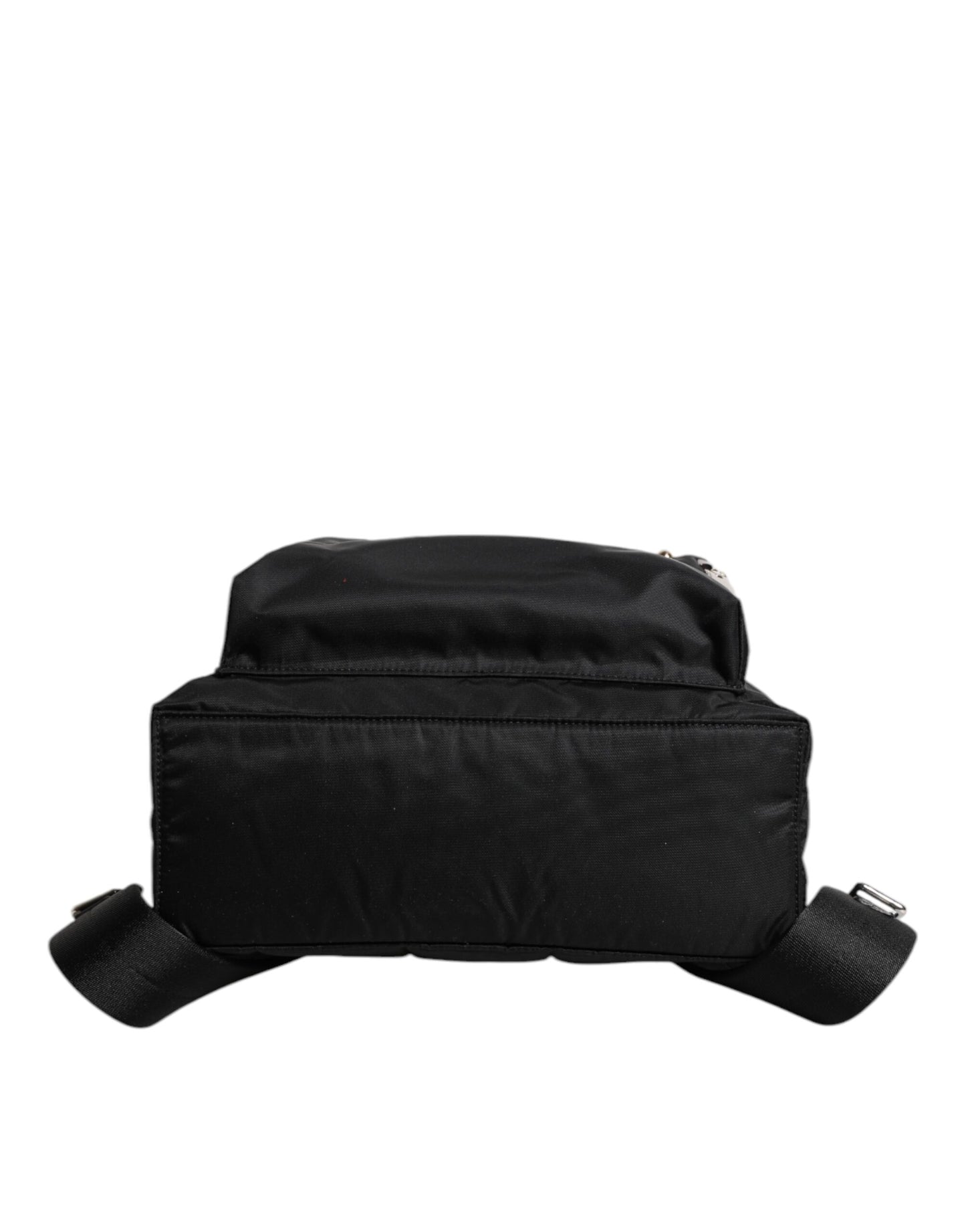 Black Nylon DG Crown Embellished Backpack VULCANO Bag