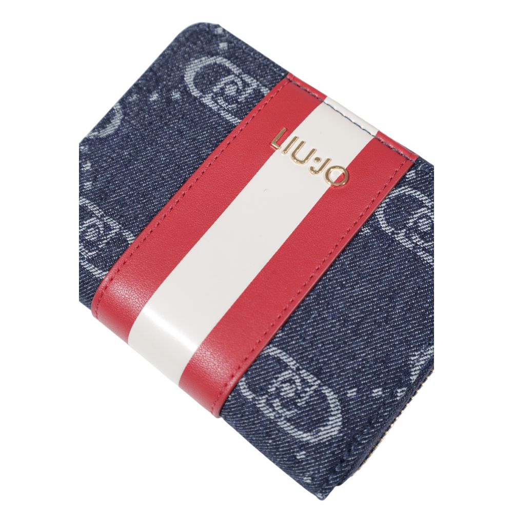 Blue Polyester Wallet