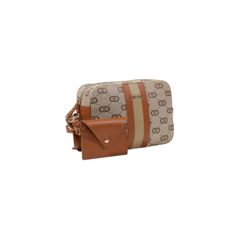Beige Polyester Handbag