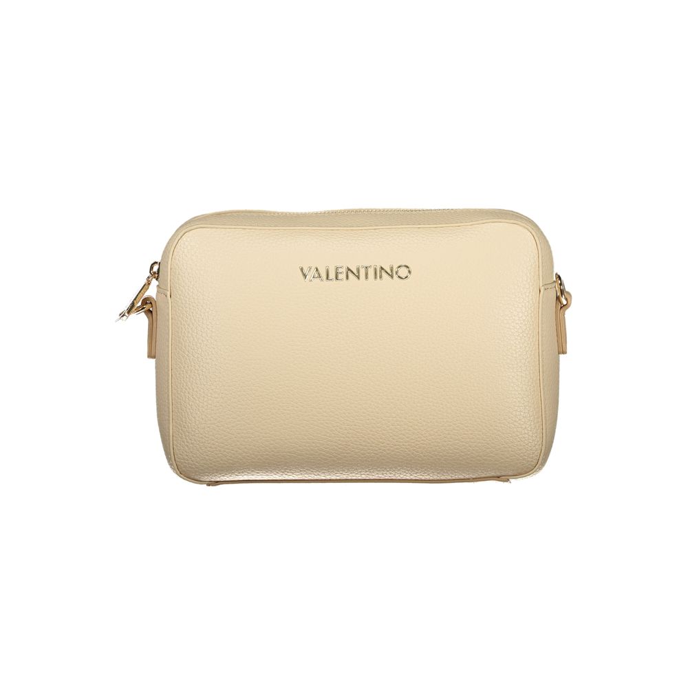 Beige Polyethylene Women Handbag