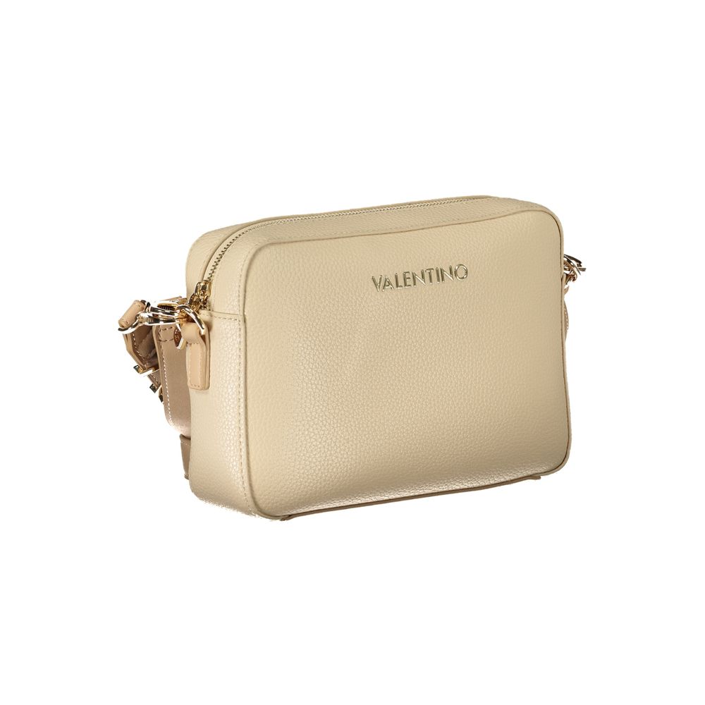 Beige Polyethylene Women Handbag