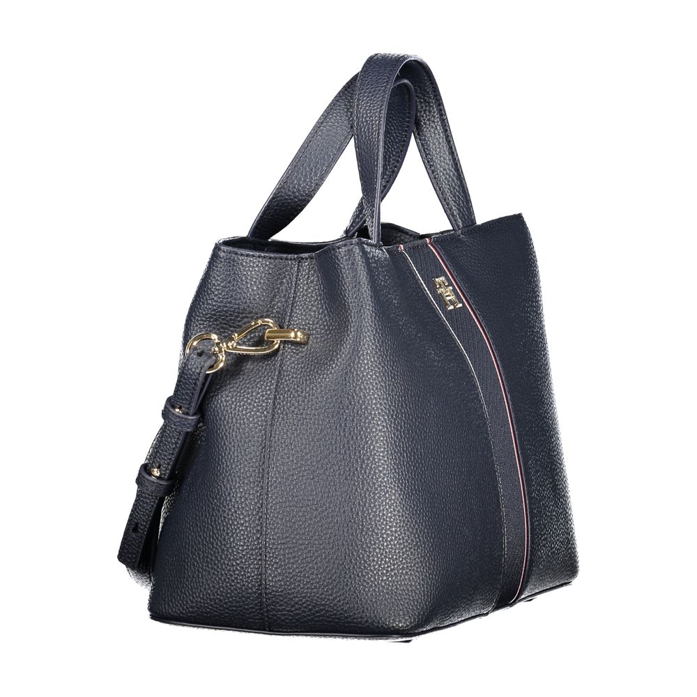 Blue Polyethylene Women Handbag