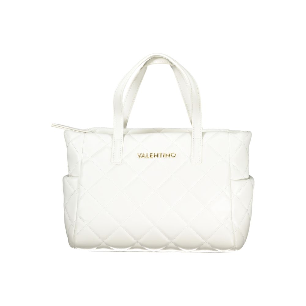 White Polyethylene Women Handbag