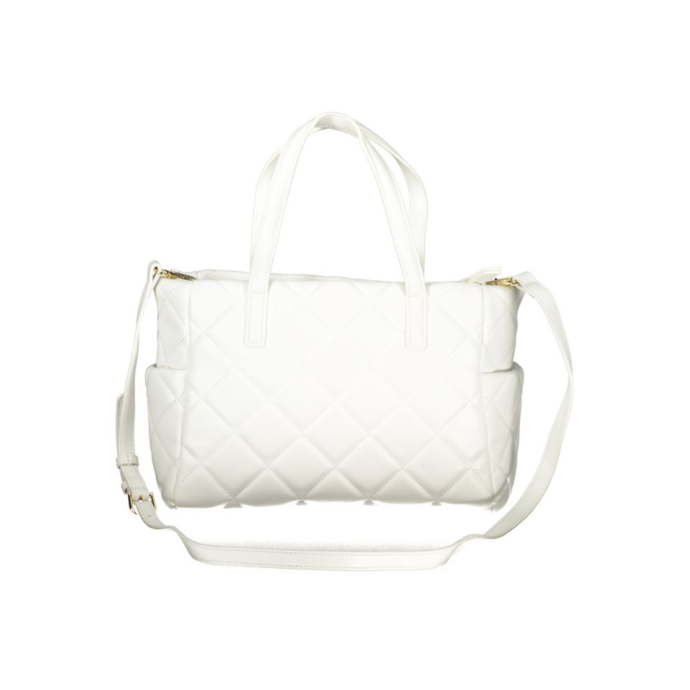 White Polyethylene Women Handbag
