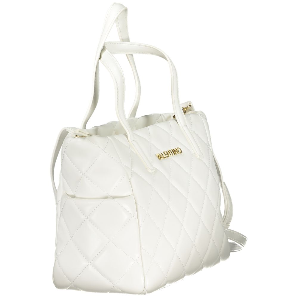 White Polyethylene Women Handbag