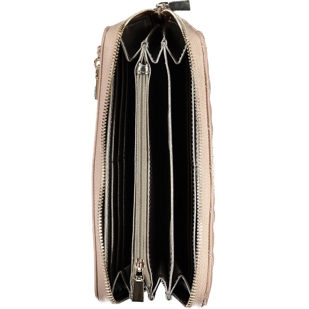 Pink Polyethylene Women Wallet