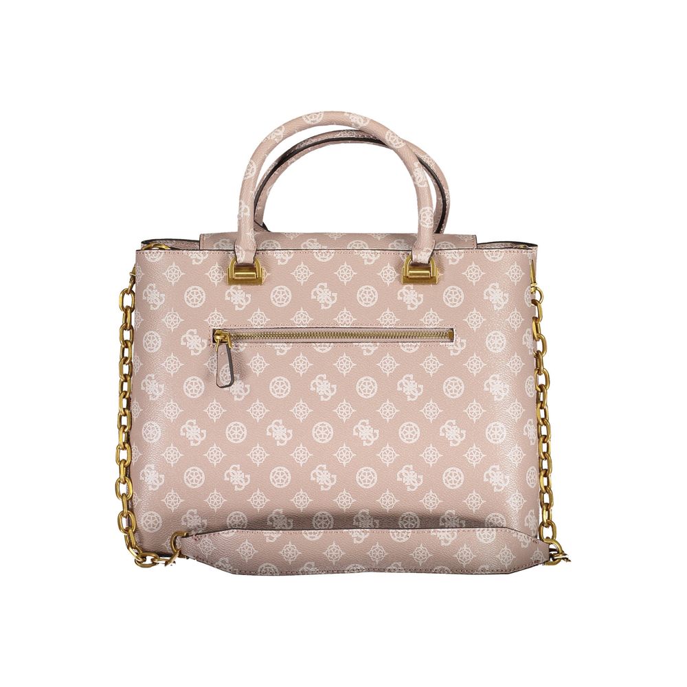 Pink Polyethylene Handbag