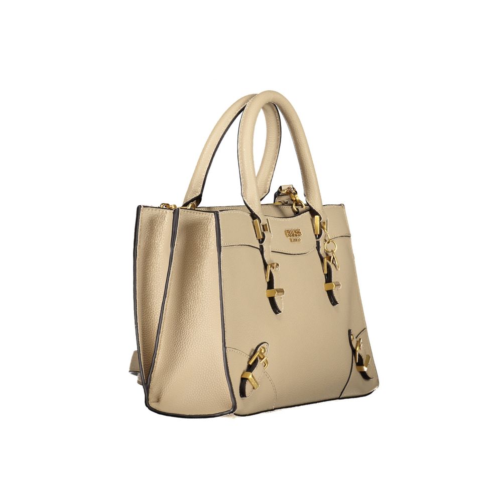 Beige Polyethylene Handbag