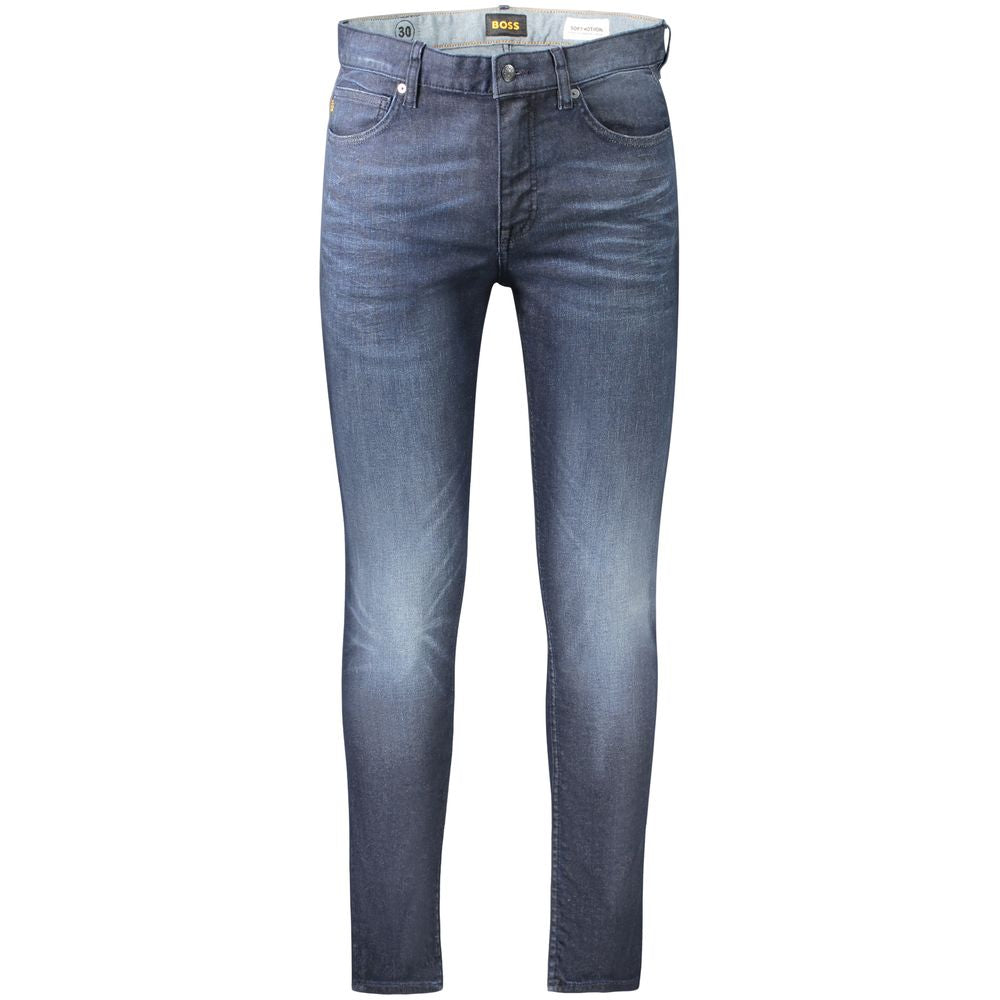 Blue Cotton Men's Slim Fit Jean