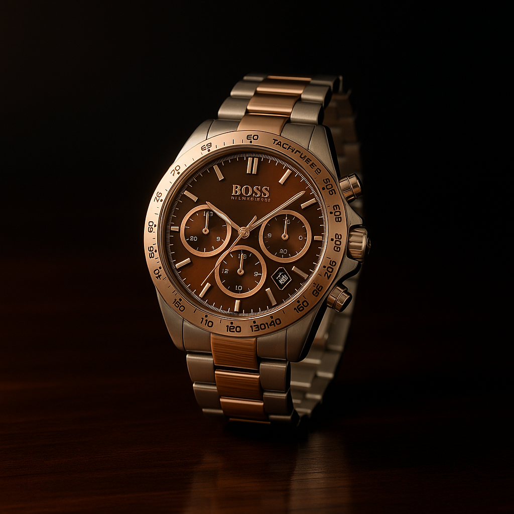 Bicolor Stainless Steel Watch