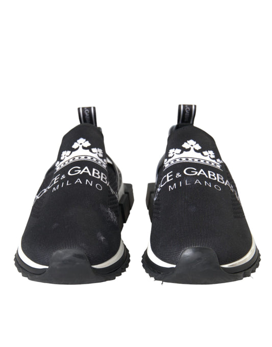 Black White Sorrento Slip On Sneakers Shoes