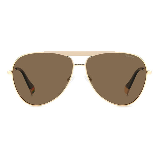 Gold Stainless Steel Stainless Steel Sunglasses