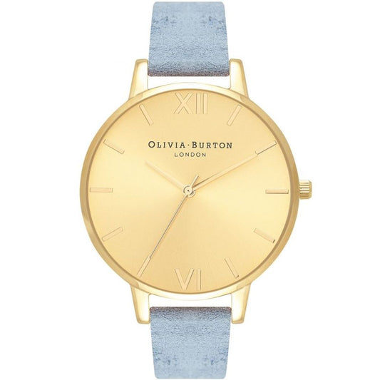 Blue Leather Leather Watch