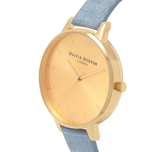 Blue Leather Leather Watch
