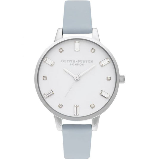 Blue Leather Leather Watch