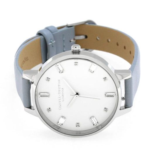 Blue Leather Leather Watch