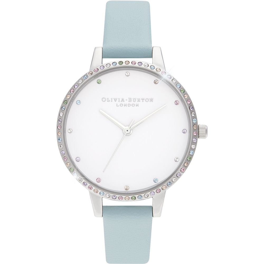 Blue Leather Leather Watch