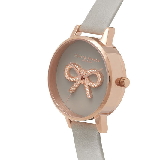 Gray Leather Leather Watch