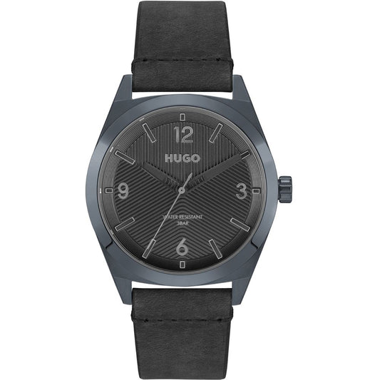 Black Leather Watch