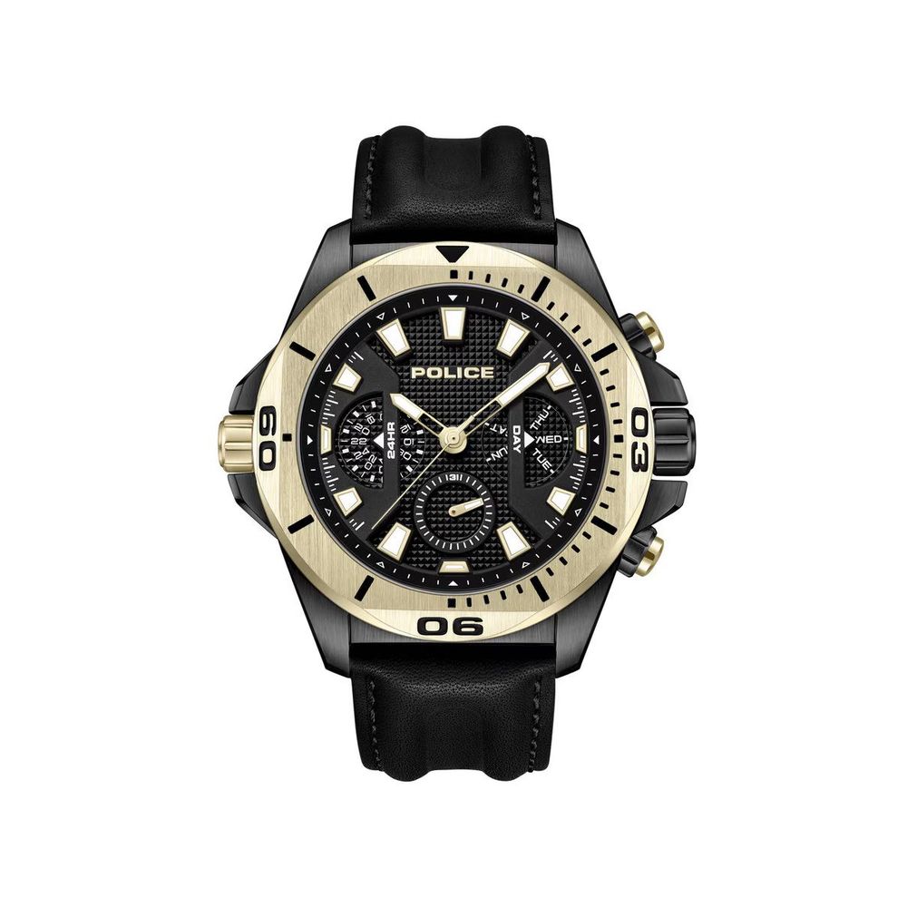 Black Artificial Leather Watch