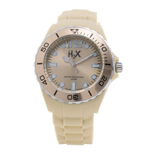Cream Rubber Watch