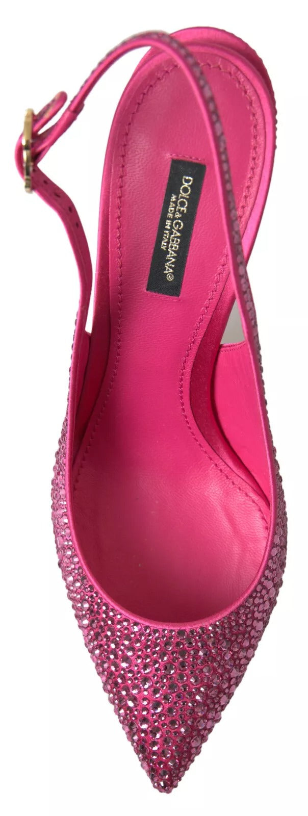Pink Slingbacks Crystal Pumps Shoes