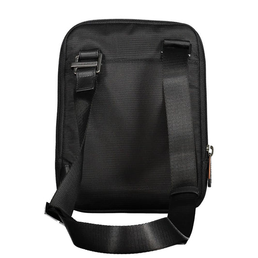Black Recycled Polyethylene Men Shoulder Bag
