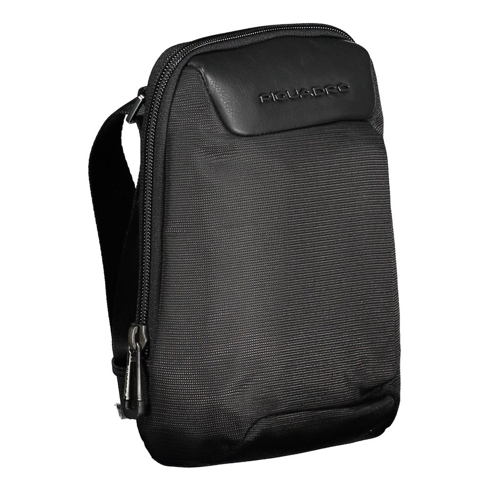 Black Recycled Polyethylene Men Shoulder Bag