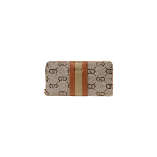Beige Polyester Wallet
