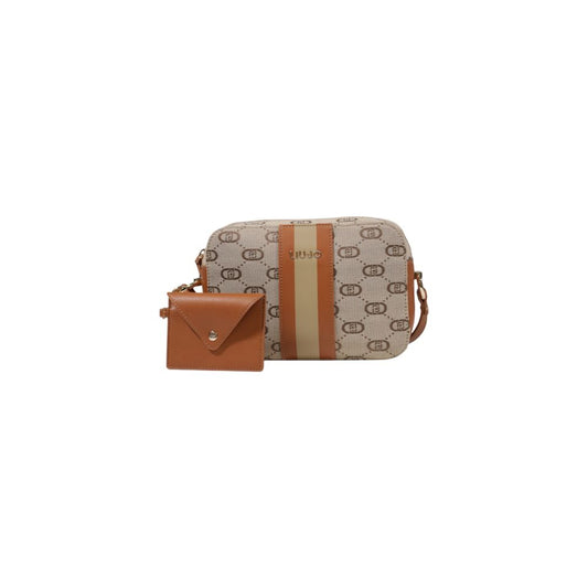Beige Polyester Handbag