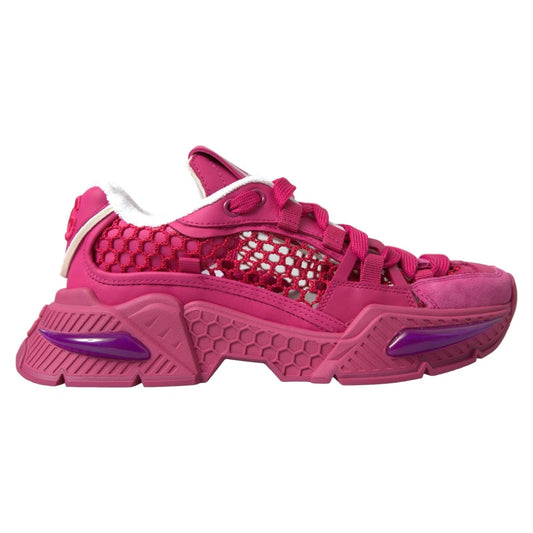 Pink Airmaster Mesh Panelled Low Top Sneakers Shoes