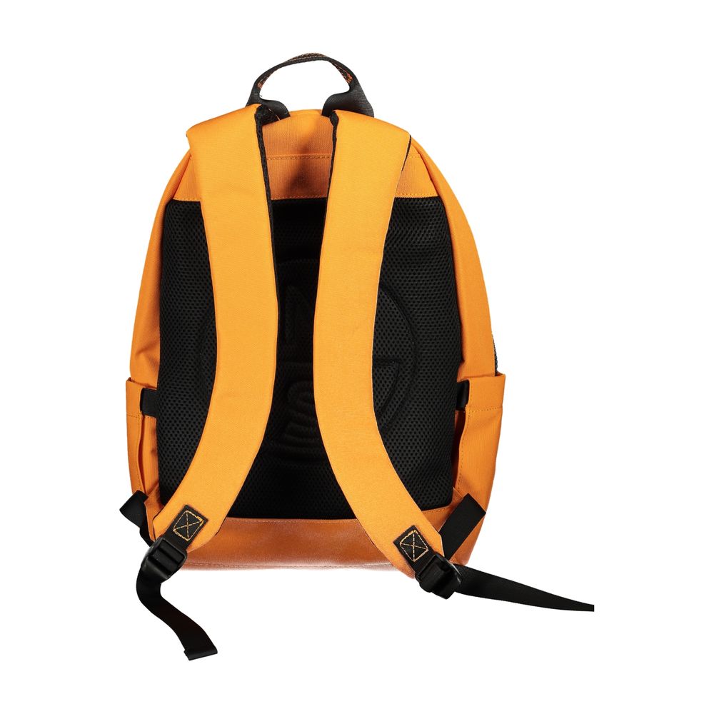 Orange Polyester Backpack