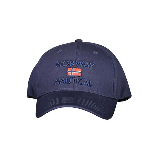 Blue Cotton Men Cap