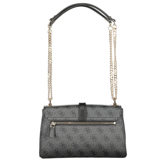 Gray Polyethylene Women Handbag