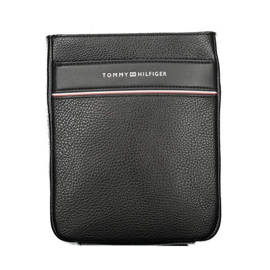 Black Polyethylene Men Shoulder Bag