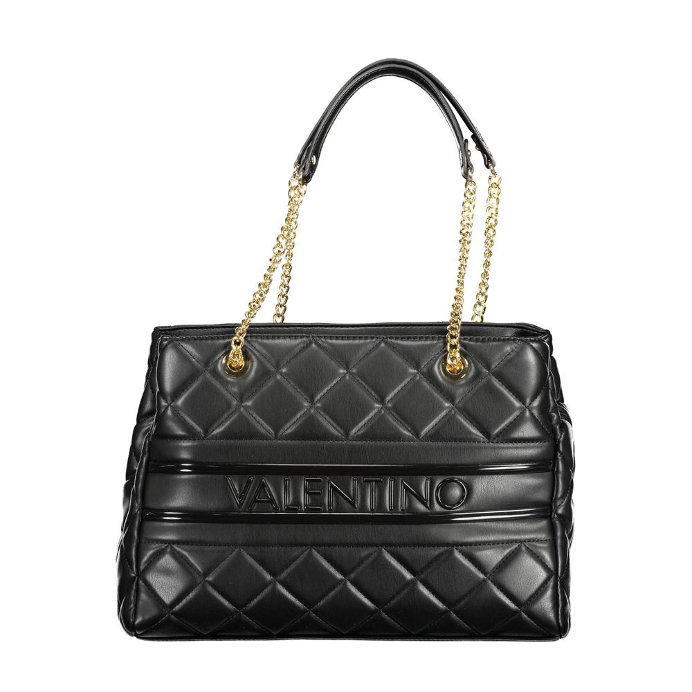 Black Polyethylene Women Handbag
