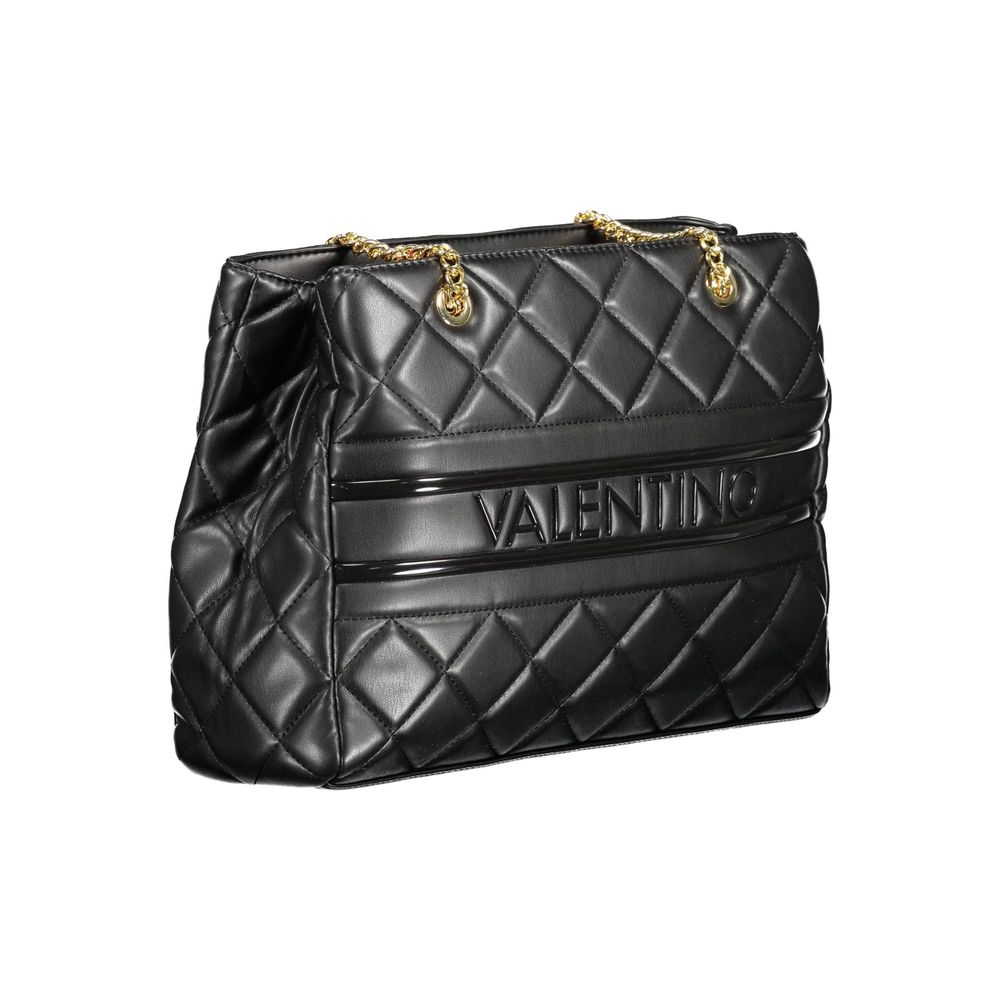 Black Polyethylene Women Handbag