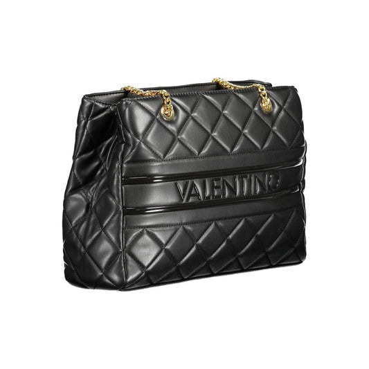 Black Polyethylene Women Handbag