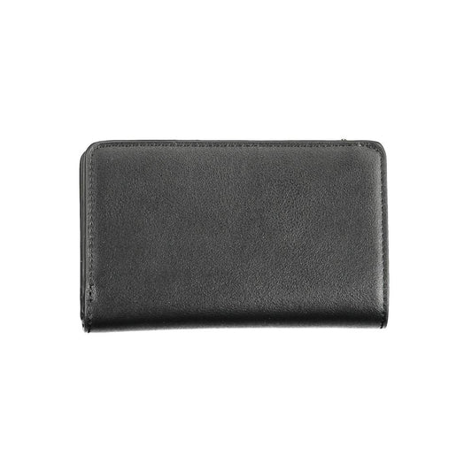 Black Polyester Women Wallet
