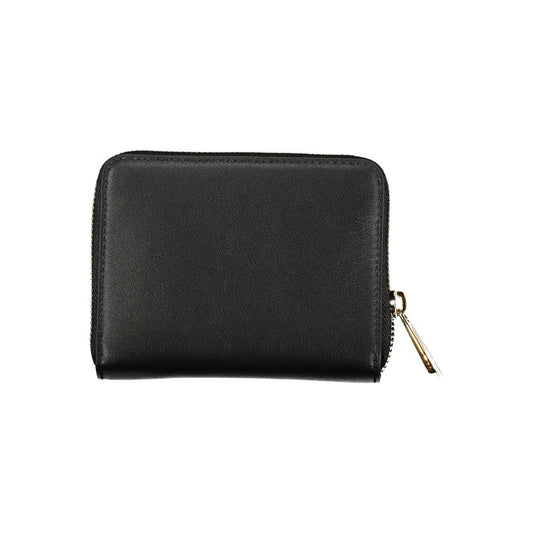 Black Polyester Women Wallet